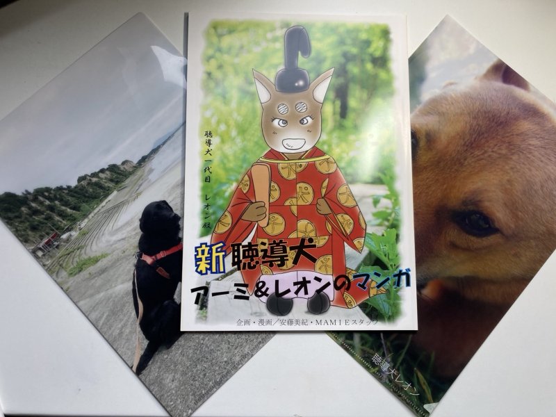 画像1: 聴導犬レオン・アーミセット「聴導犬漫画・レオンアーミクリアファイル」 (1)